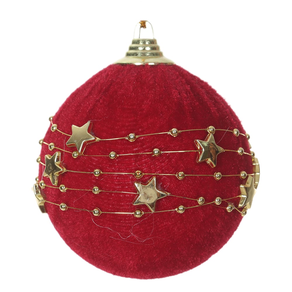 BOLAS DECORADAS NATAL (VERMELHO) 8D