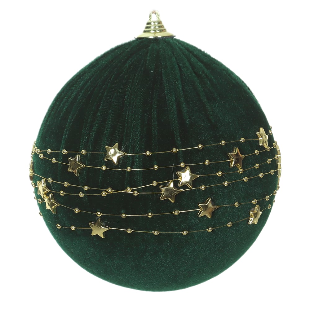 BOLAS DECORADAS NATAL (VERDE) 15D
