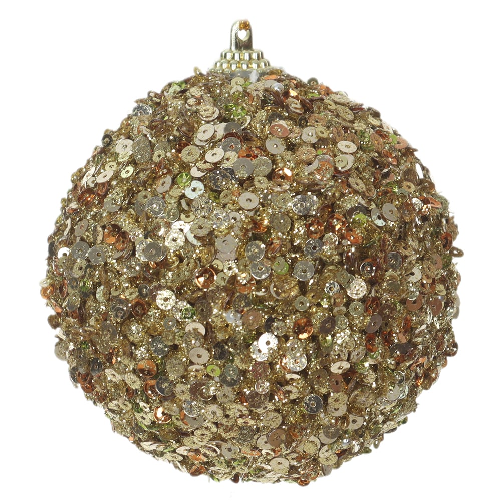 BOLAS DECORADAS NATAL (DOURADO) 8D