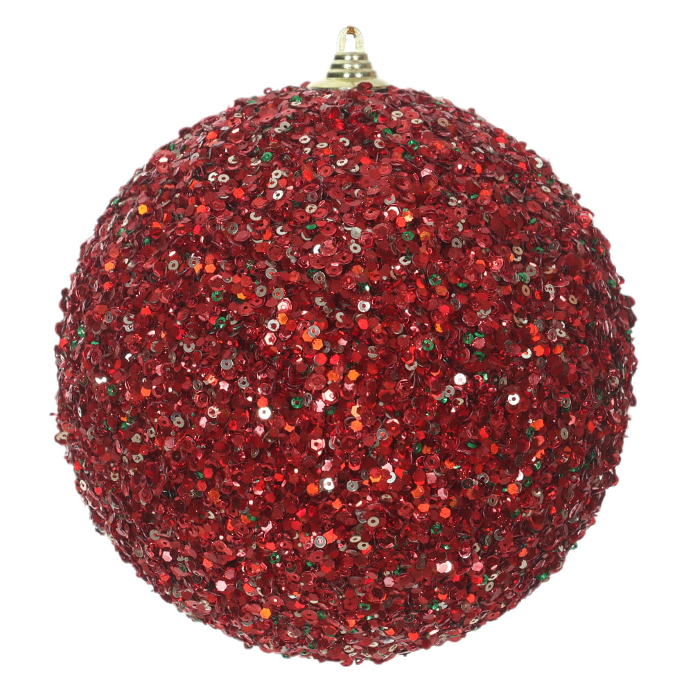 BOLAS DECORADAS NATAL (VERMELHO) 15D