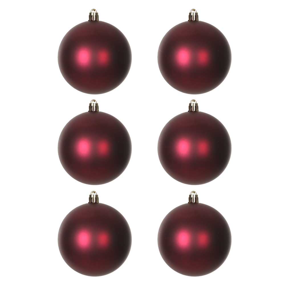 BOLA FOSCA NATAL C/6 (ROXO) 8D