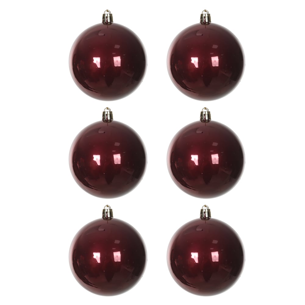 BOLA PEROLADA NATAL C/6 (ROXO) 8D