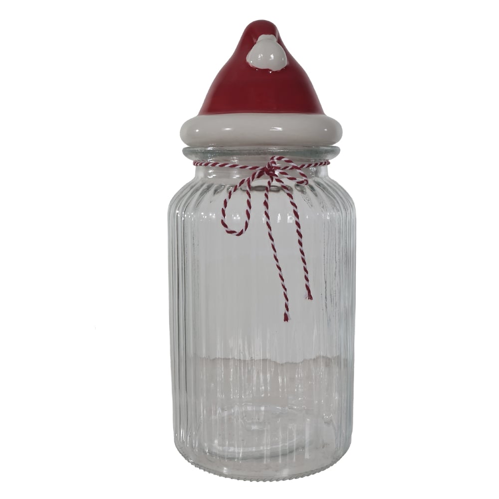 POTE VIDRO 290ml (VERMELHO) 25,5X11cm