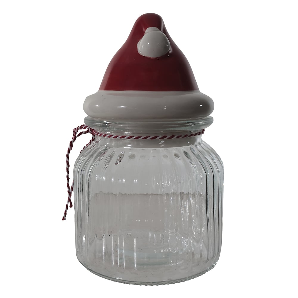 POTE VIDRO 200ml (VERMELHO) 17,5X11cm