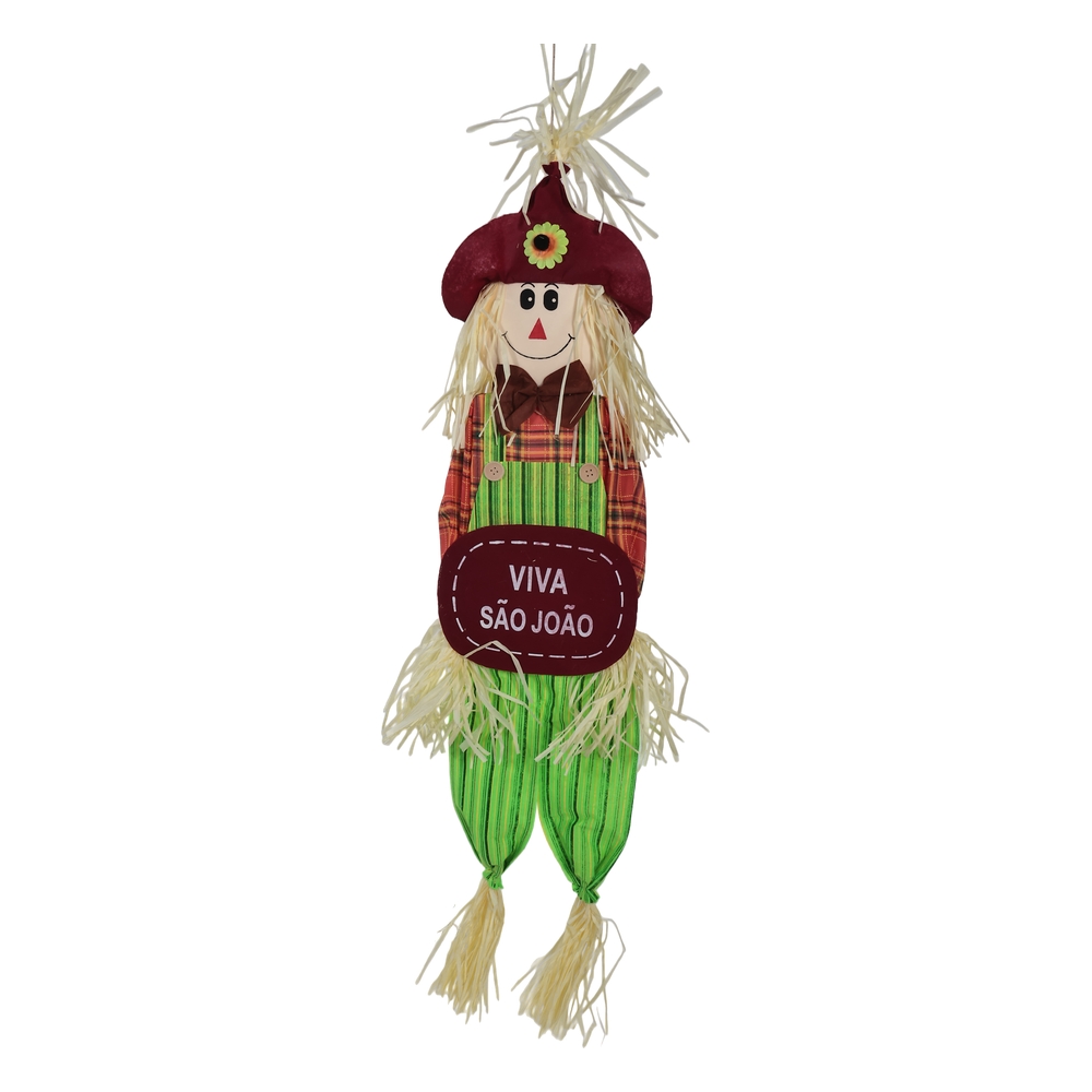 BONECO ESPANTALHO SAO JOAO (COLORIDO) 1,3m