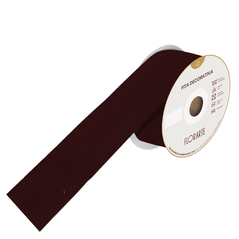 FITA VELUDO PARA EMBALAGEM (BORDO) 5cmX9,14m