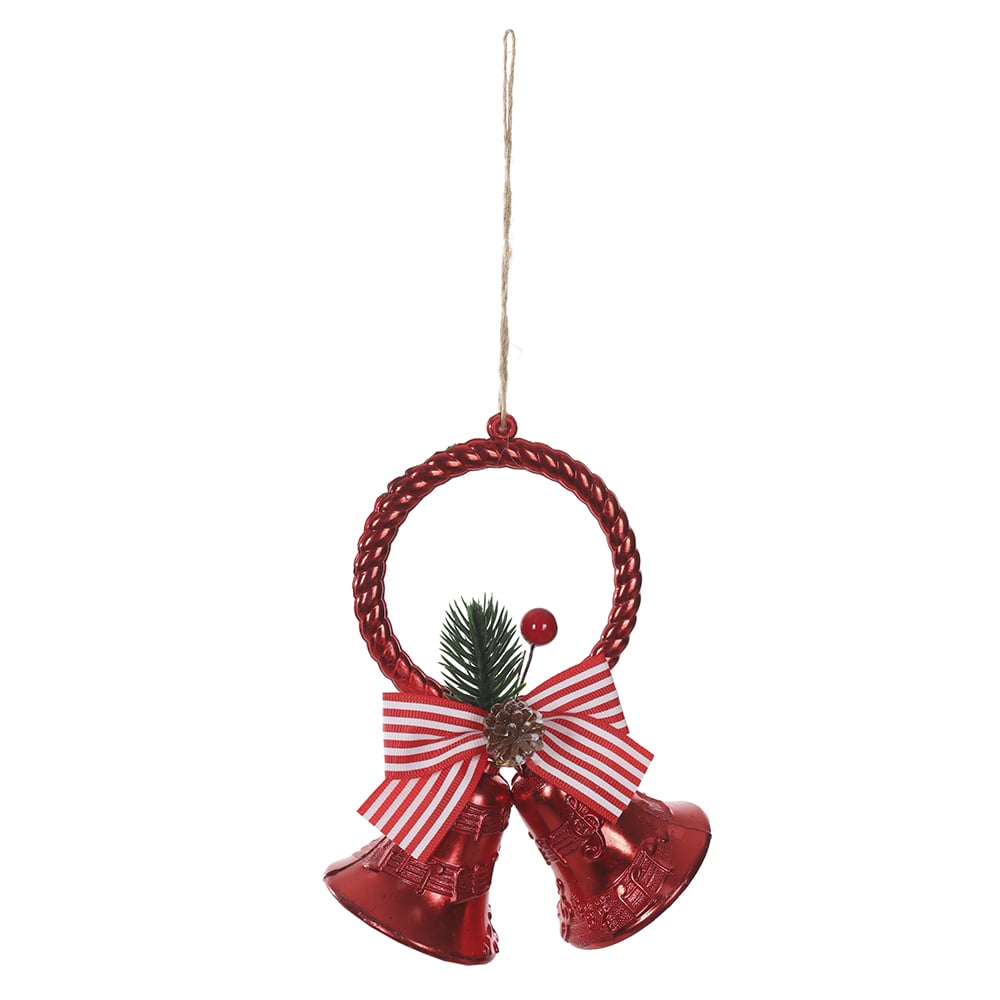 ENFEITE SINO NATAL (VERMELHO) 13X16cm
