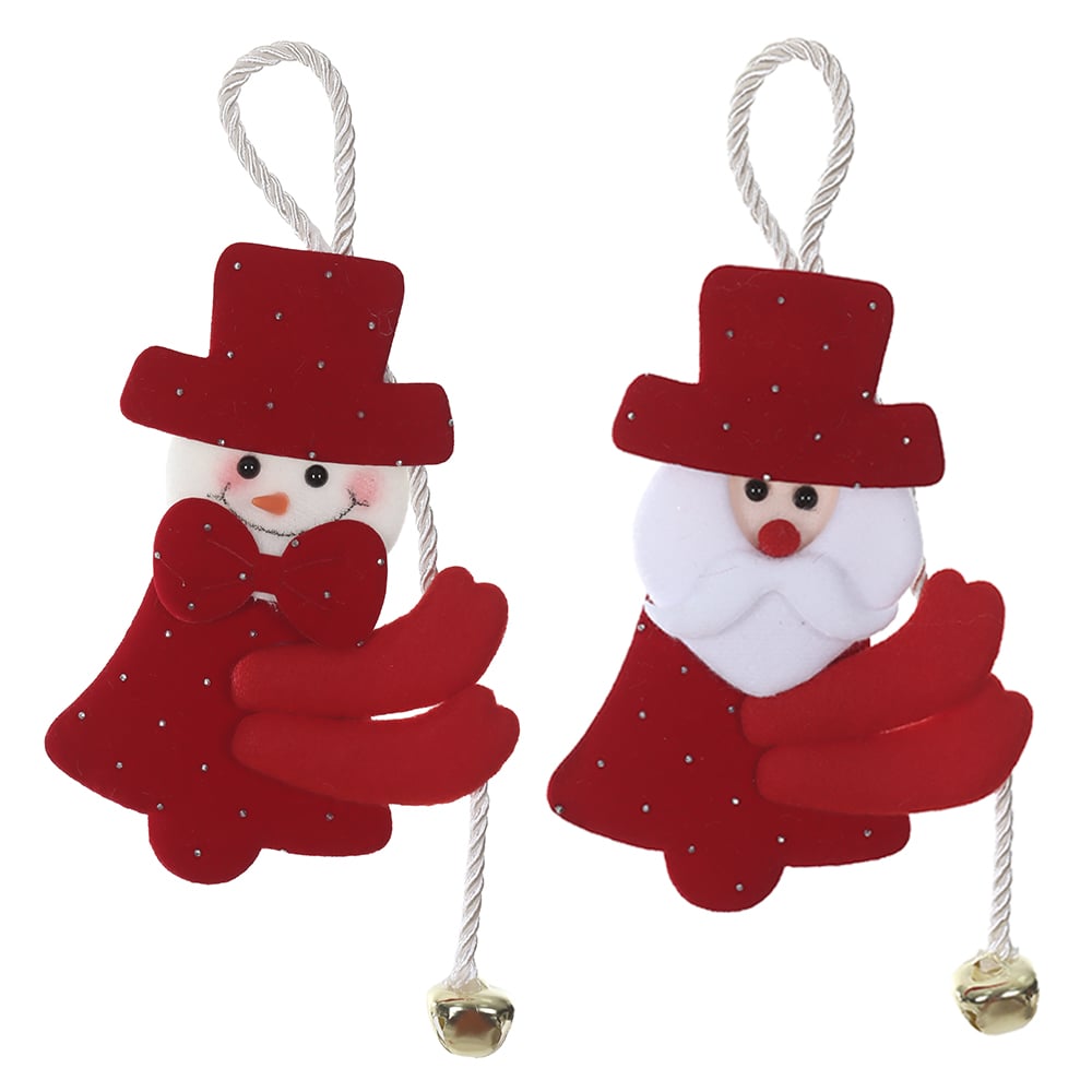 ENFEITE SORTIFO NOEL, BONECO DE NEVE NATAL (VERMELHO) 12X24cm