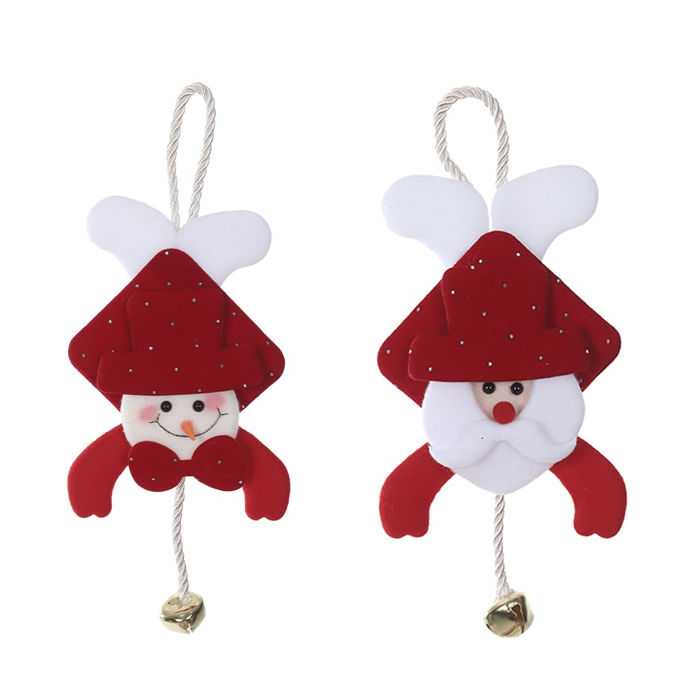ENFEITE SORTIDO NOEL, BONECO DE NEVE NATAL (VERMELHO) 12X24cm