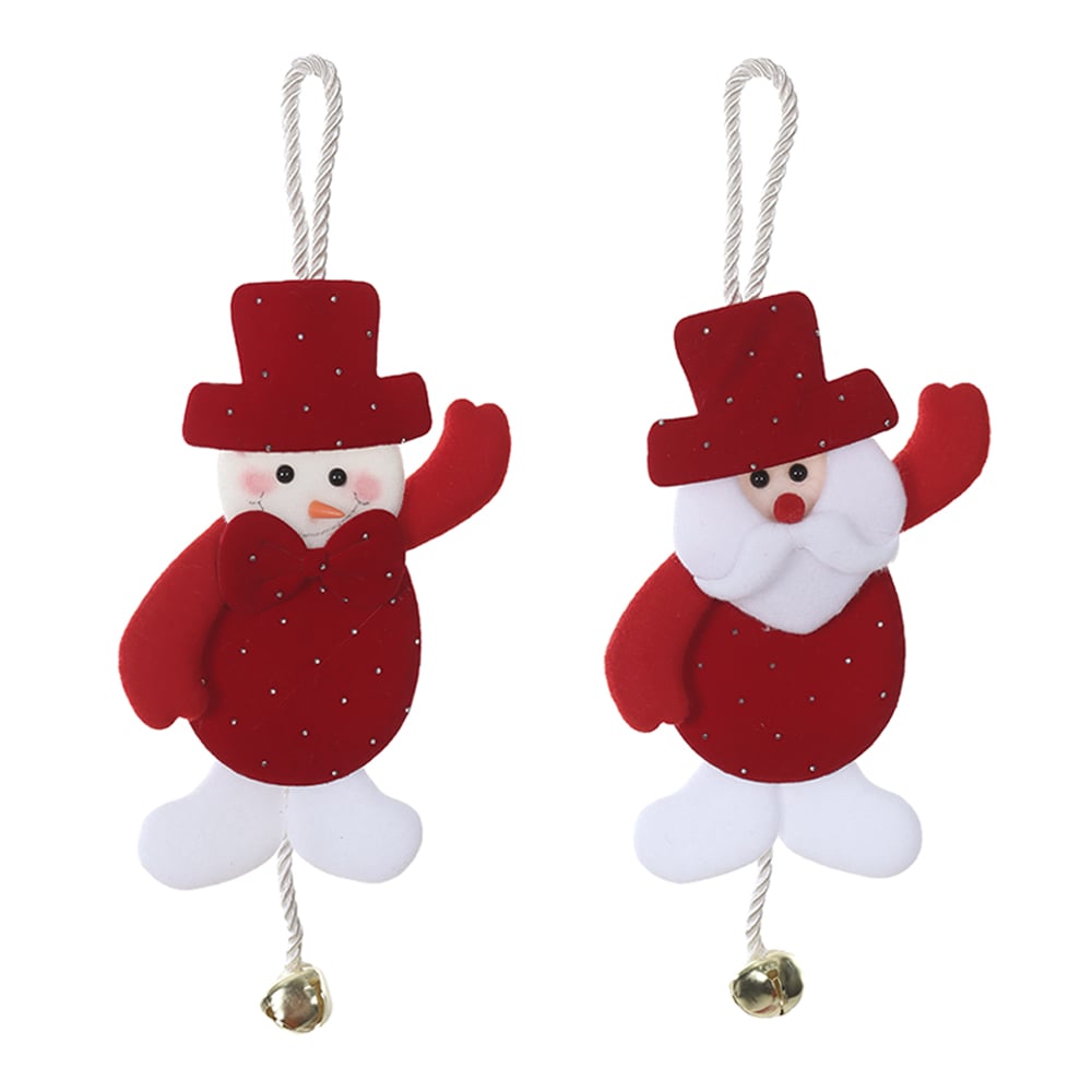 ENFEITE SORTIDO NOEL, BONECO DE NEVE NATAL (VERMELHO) 12X24cm