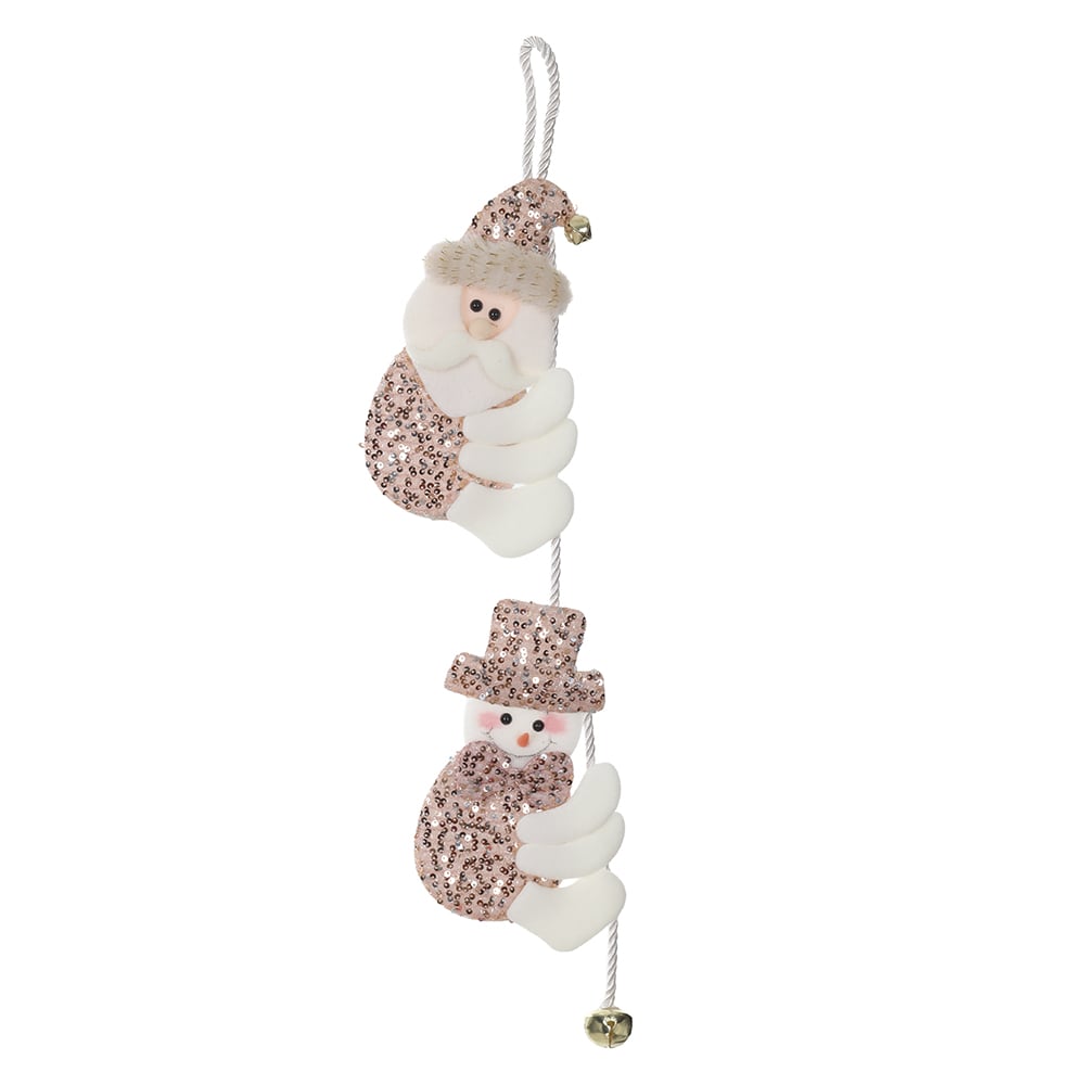 ENFEITE NOEL, BONECO DE NEVE NATAL (DOURADO) 12X45cm