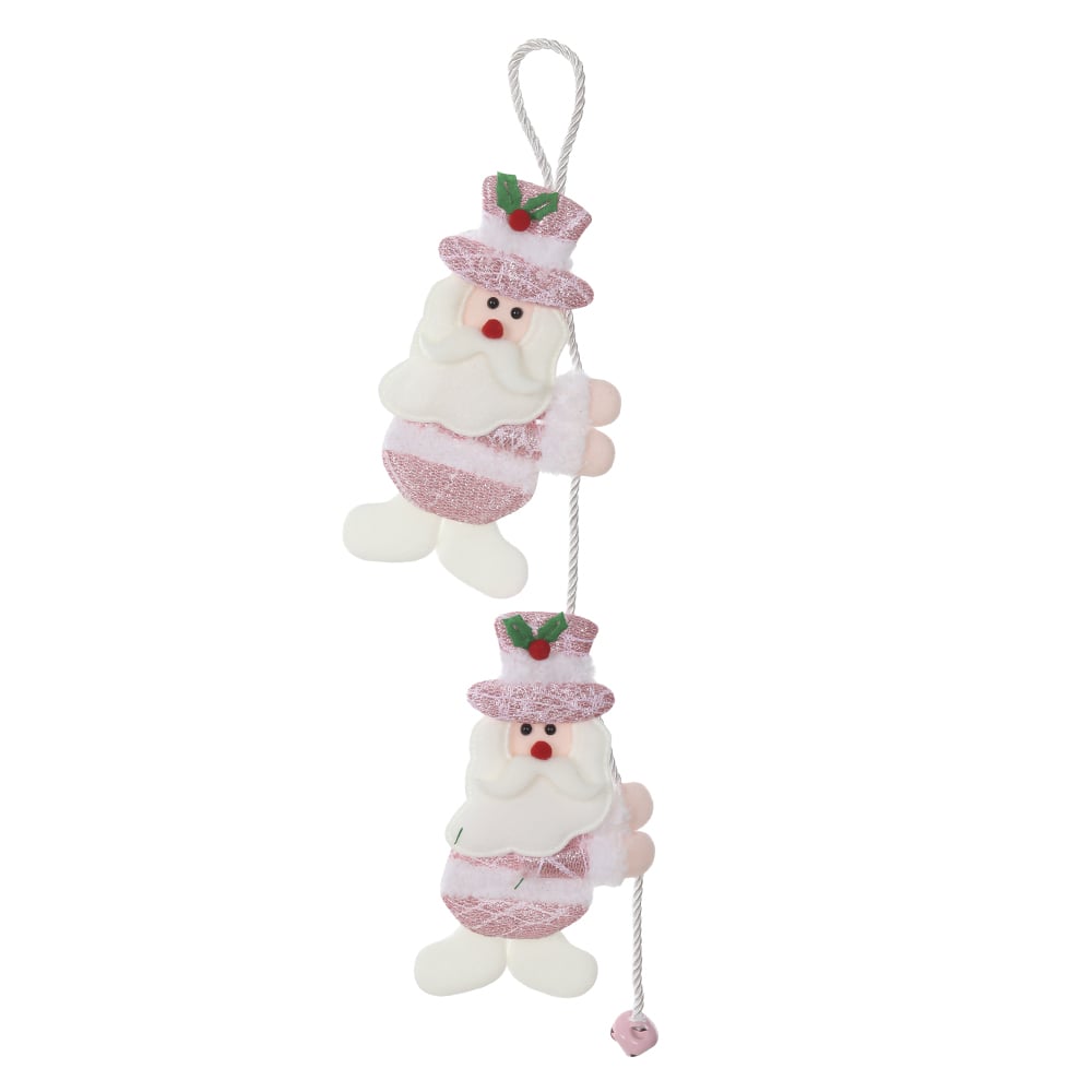 ENFEITE NOEL NATAL (ROSA) 10X50cm