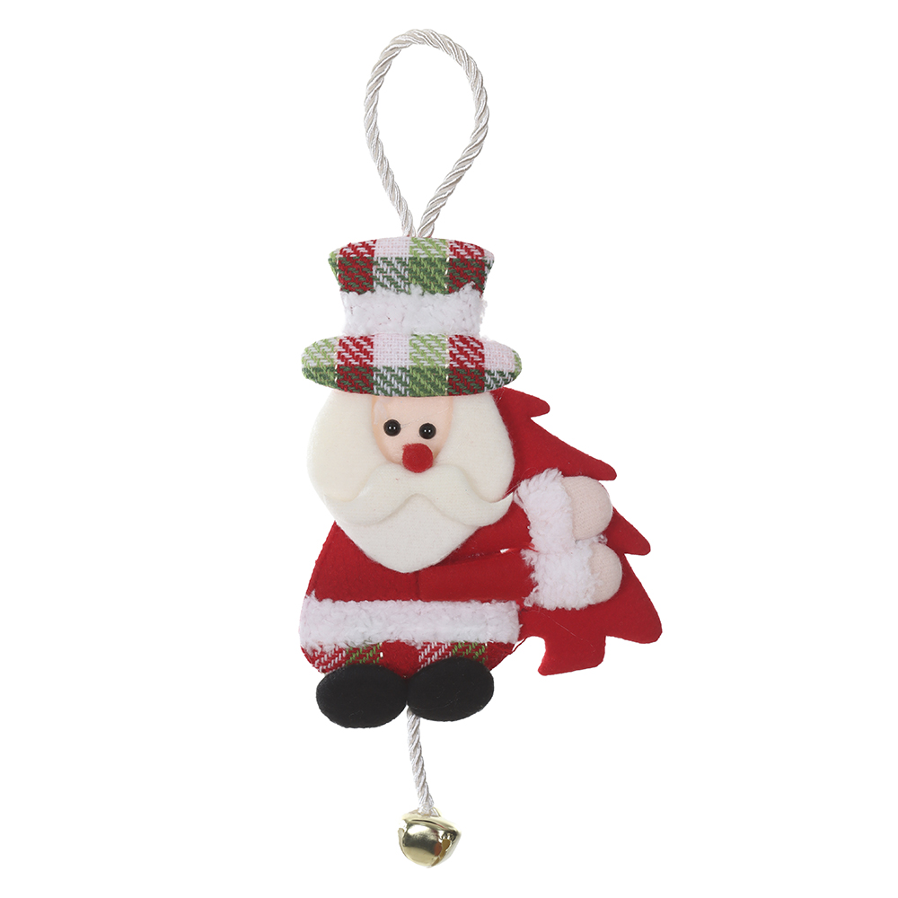 ENFEITE NOEL NATAL (VERMELHO BRANCO) 12X30cm