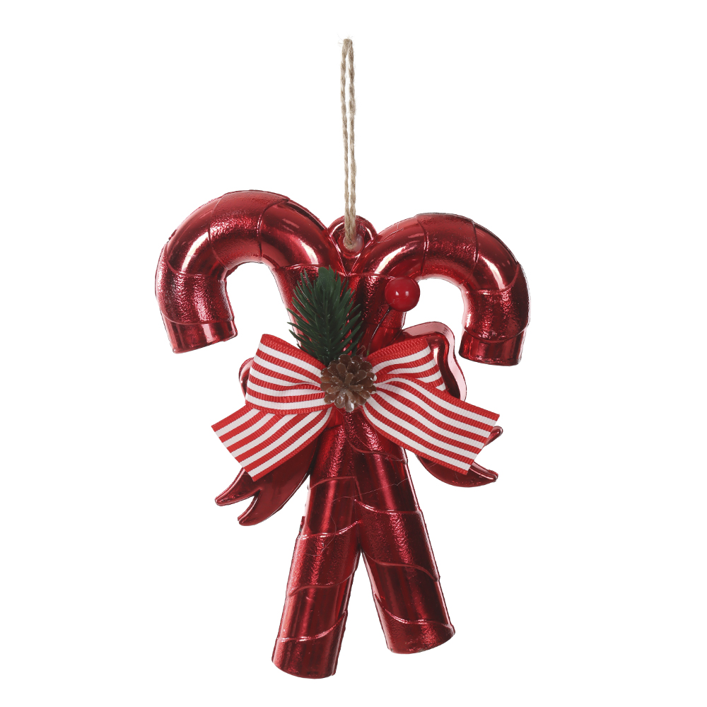 ENFEITE BENGALA NATAL (VERMELHO) 13X22cm