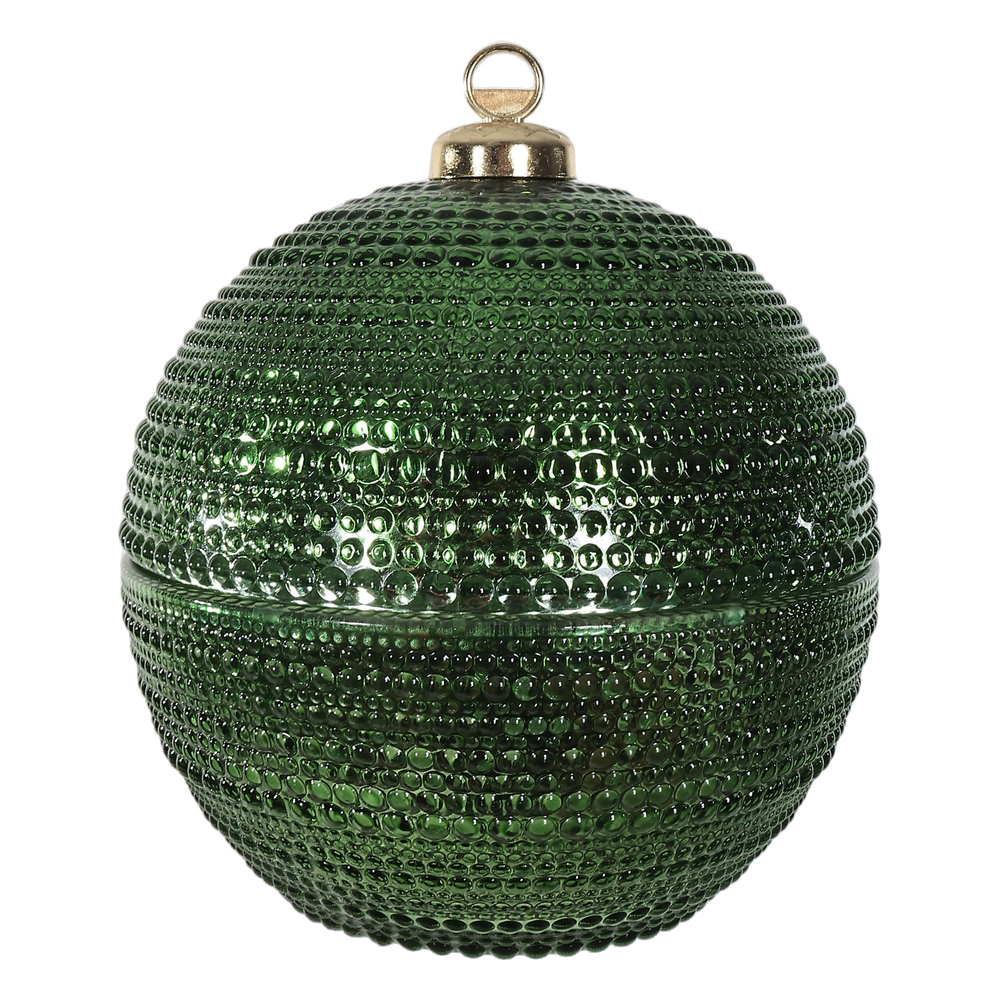 BOMBONIERE VIDRO (VERDE) 14,5X13cm