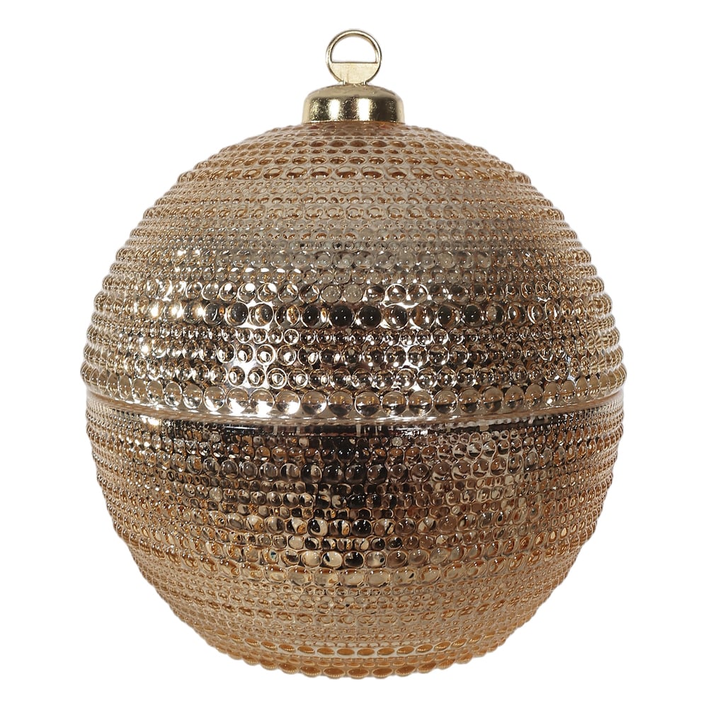 BOMBONIERE VIDRO (DOURADO) 14,5X13cm