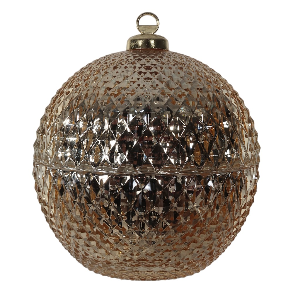 BOMBONIERE VIDRO (DOURADO) 14,5X13cm