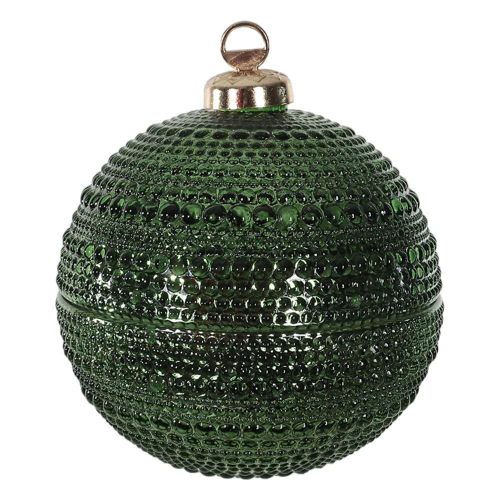 BOMBONIERE VIDRO (VERDE) 12,5X11cm
