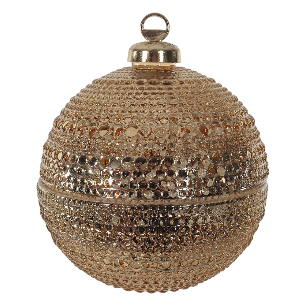 BOMBONIERE VIDRO (DOURADO) 12,5X11cm