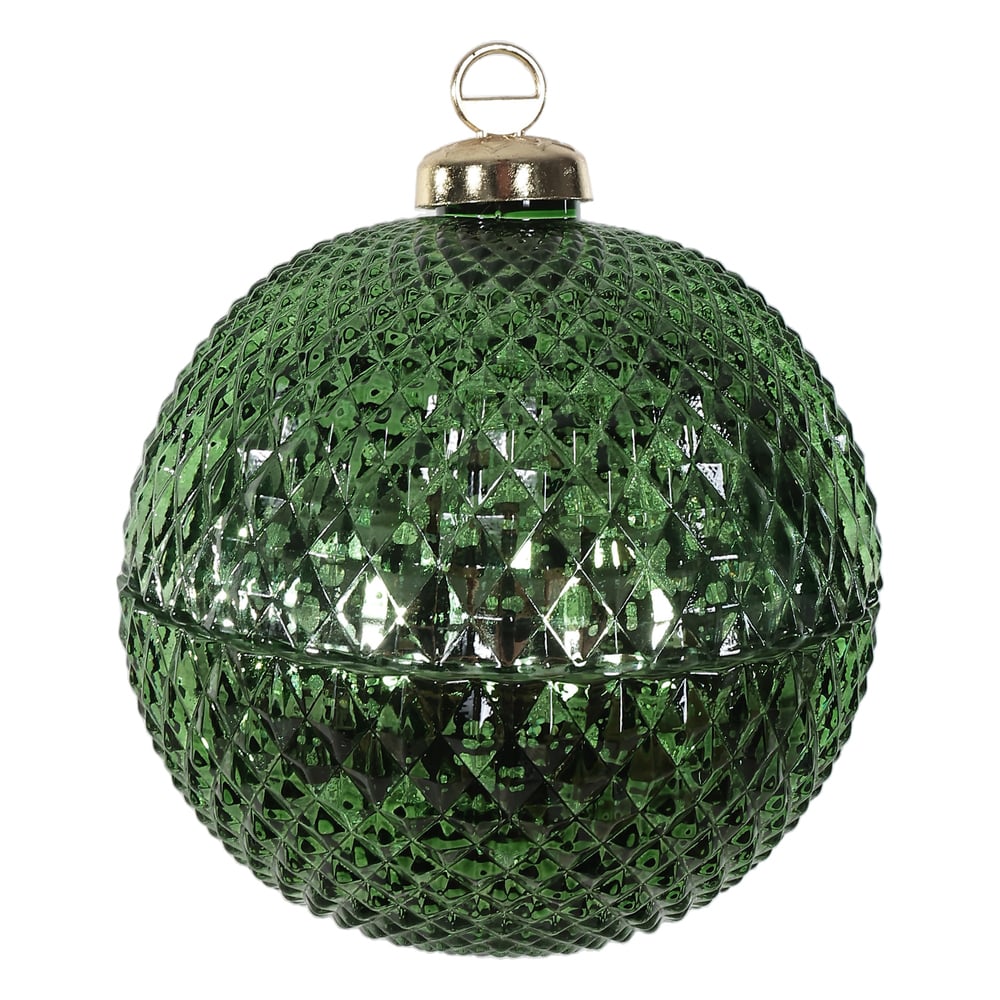 BOMBONIERE VIDRO (VERDE) 12,5X11cm