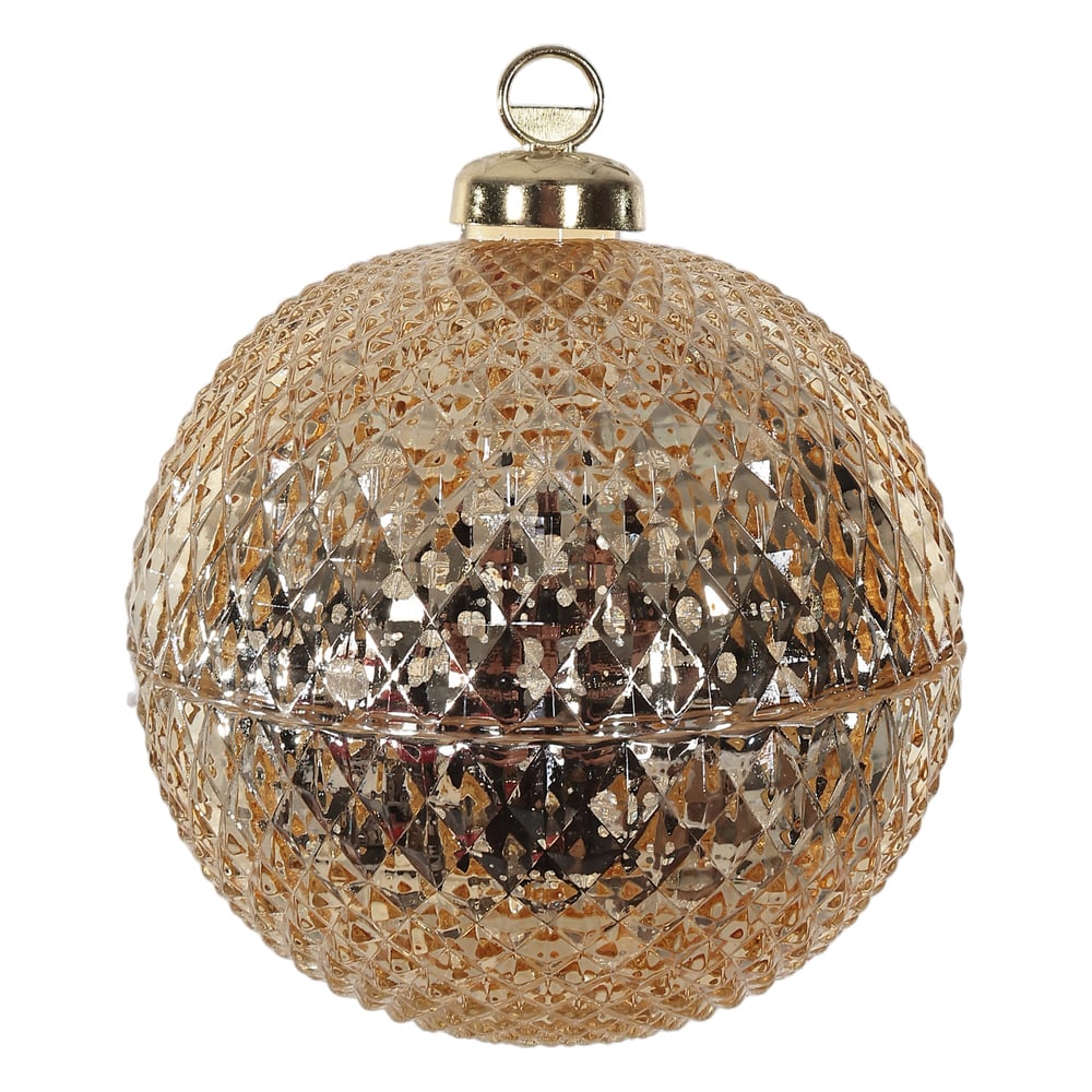 BOMBONIERE VIDRO (DOURADO) 12,5X11cm