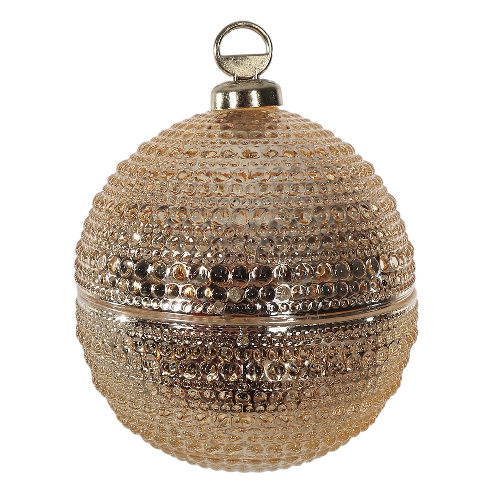 BOMBONIERE VIDRO (DOURADO) 9,5X8cm