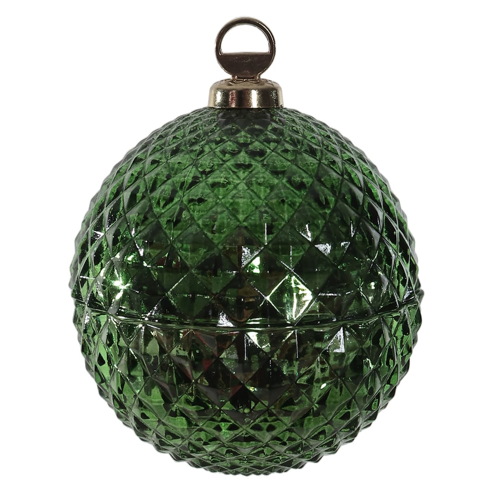 BOMBONIERE VIDRO (VERDE) 9,5X8cm