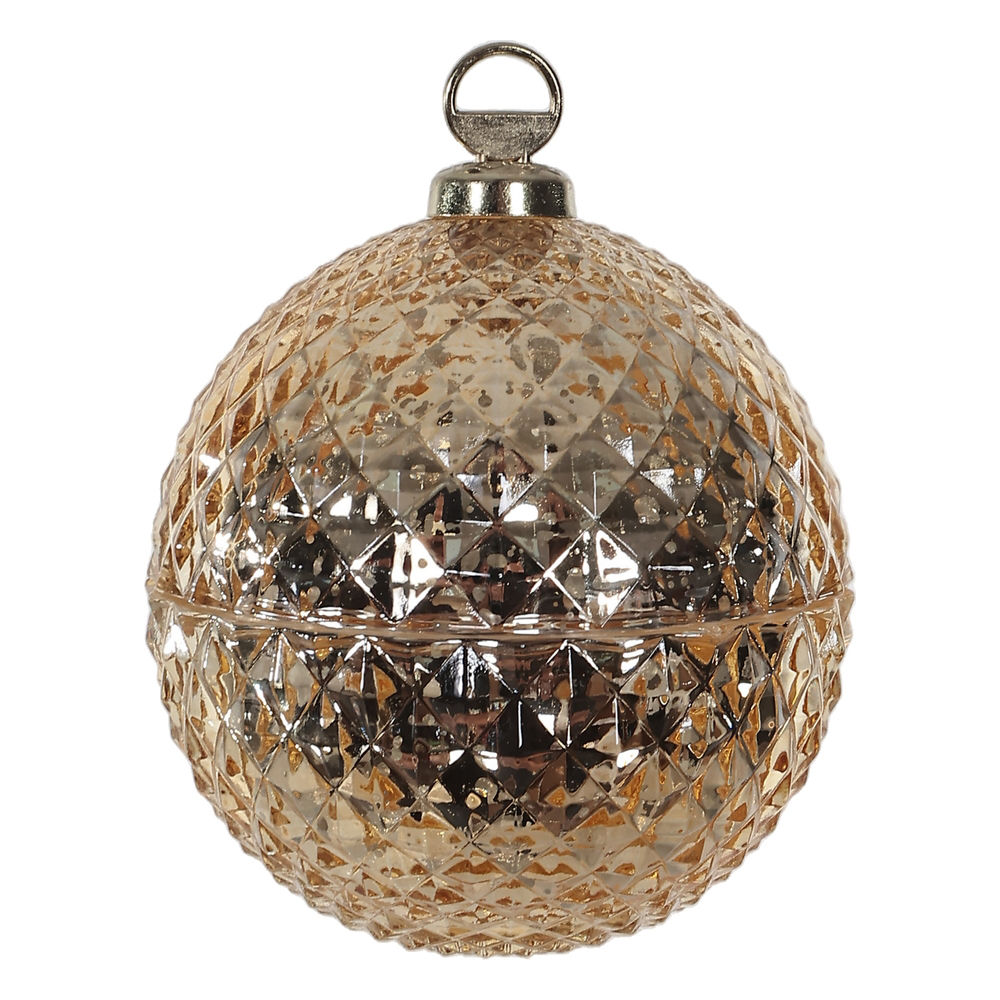 BOMBONIERE VIDRO (DOURADO) 9,5X8cm