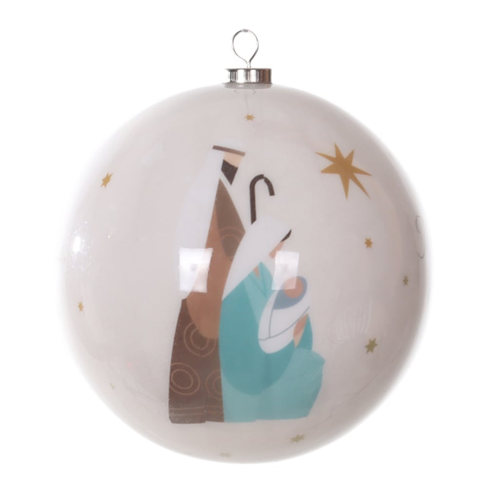 BOLAS DECORADAS NATAL (BEGE) 10D