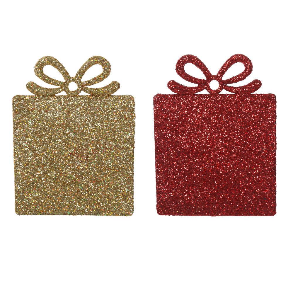 ENFEITE PRESENTE NATAL (COLORIDO) 6X8cm