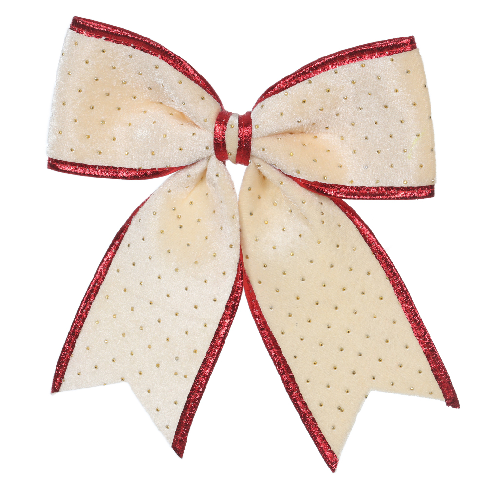 ENFEITE LACO NATAL (AMARELO) 20X25cm