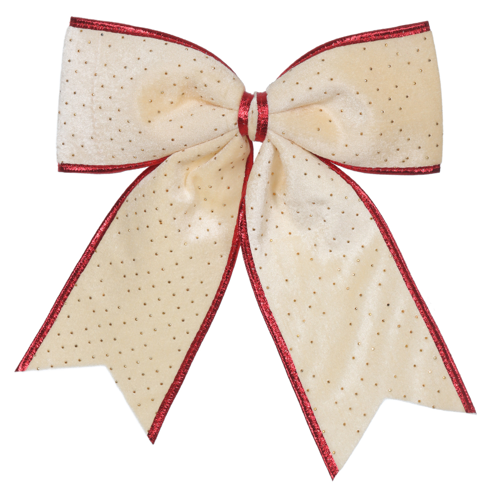 ENFEITE LACO NATAL (AMARELO) 30X35cm