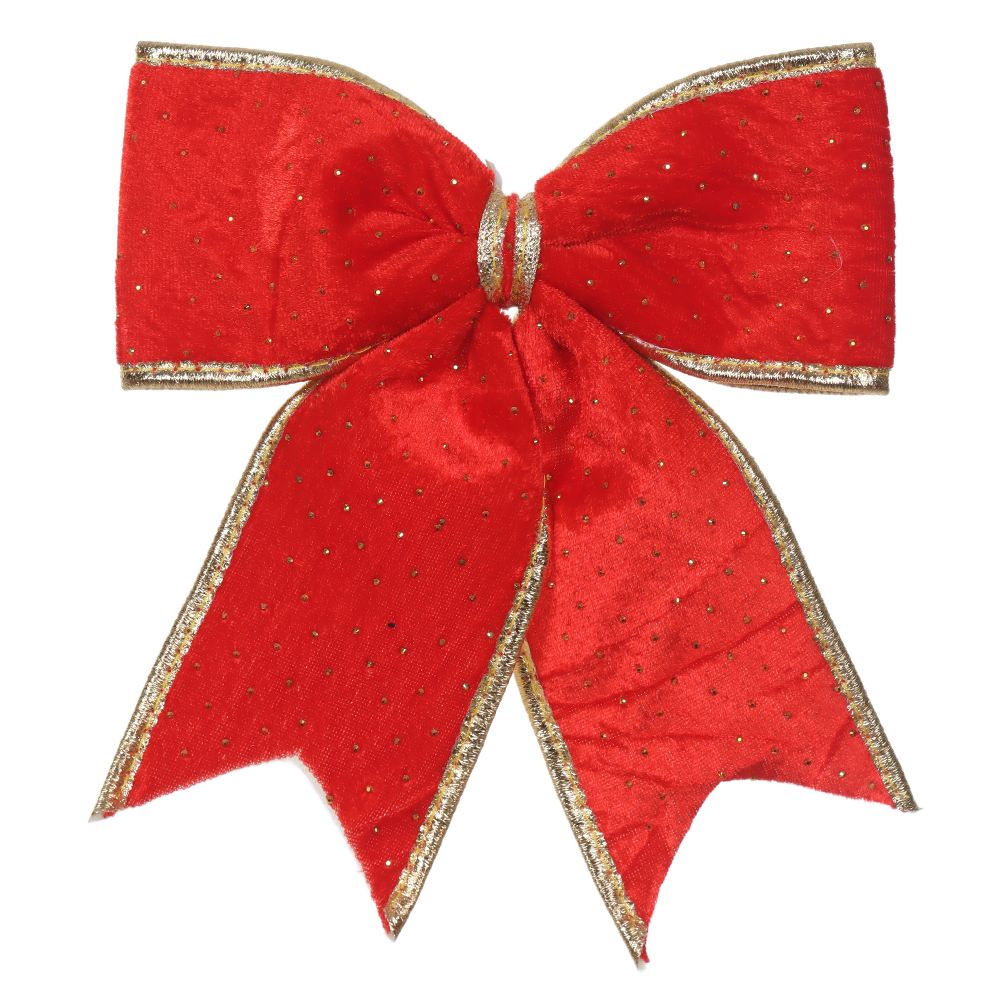 ENFEITE LACO NATAL (VERMELHO) 20X25cm