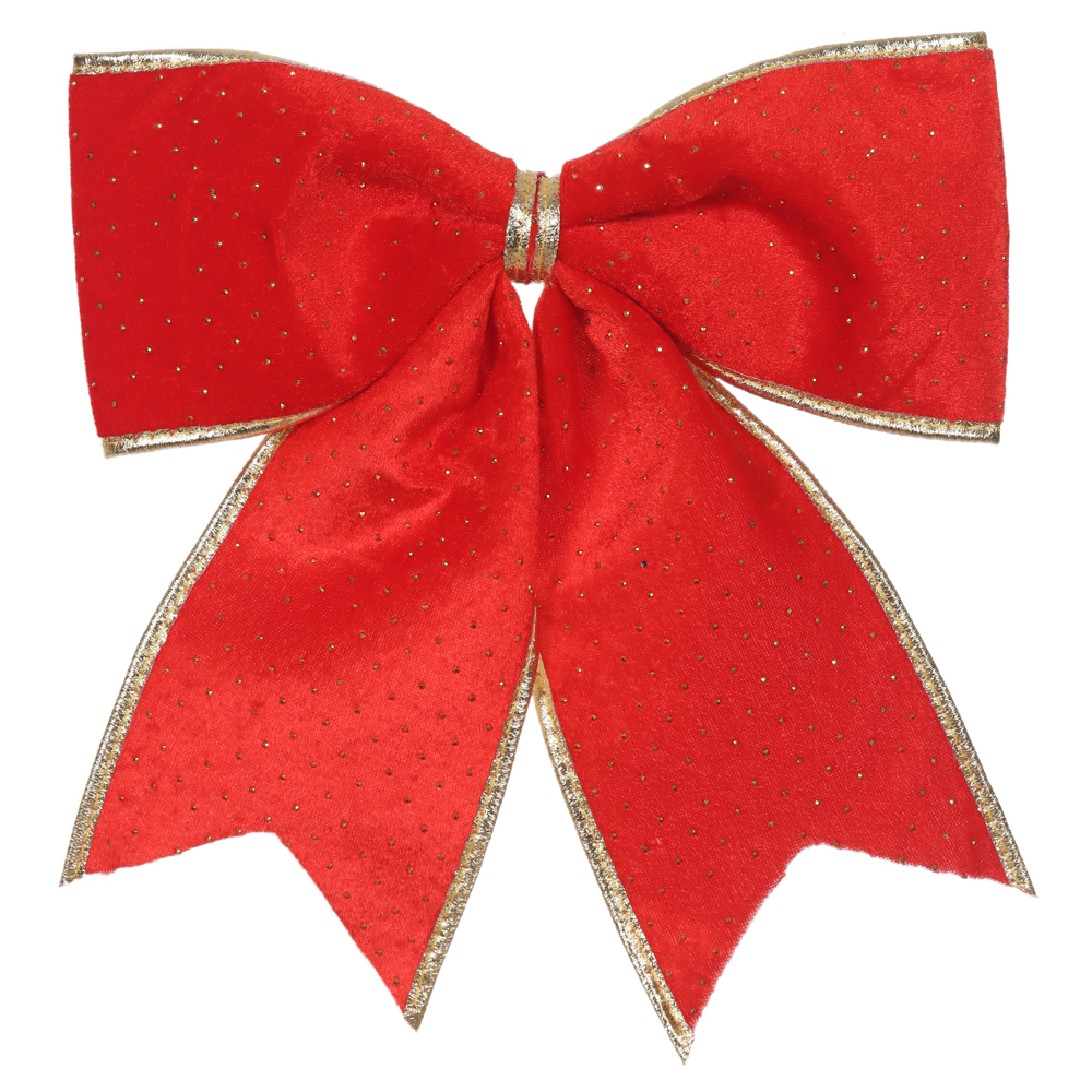 ENFEITE LACO NATAL (VERMELHO) 30X35cm