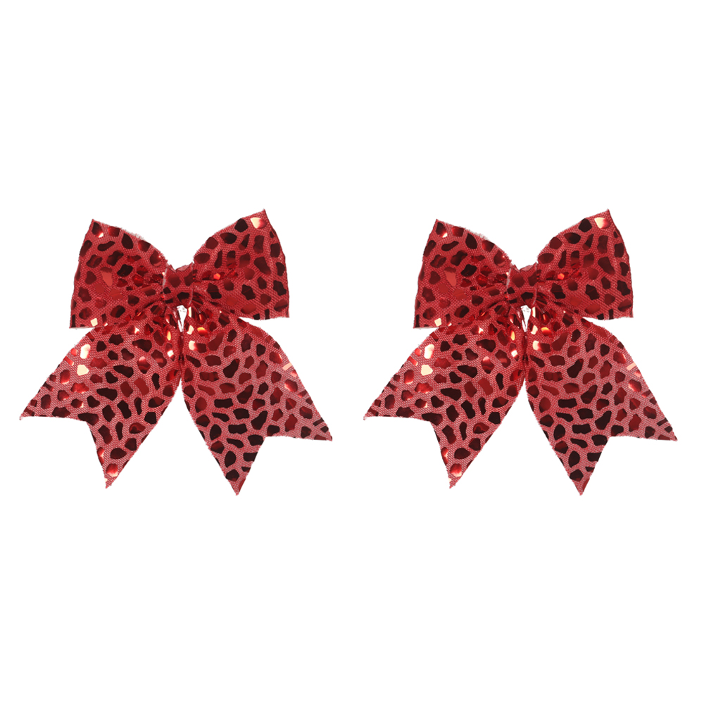 ENFEITE LACO NATAL (VERMELHO) 12X15cm