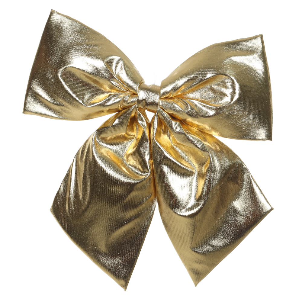 ENFEITE LACO NATAL (DOURADO) 26X30cm