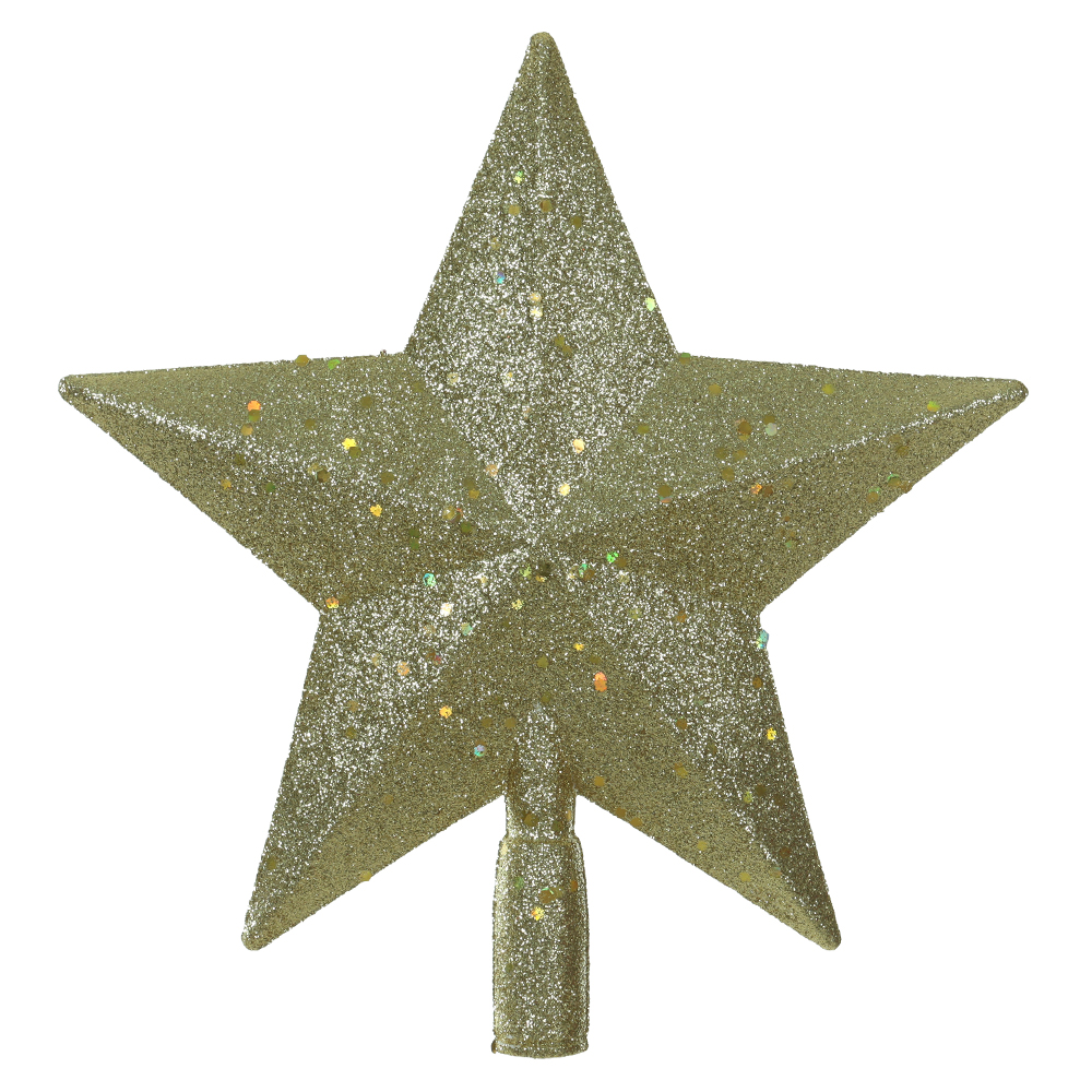 PONTEIRA ESTRELA NATAL (DOURADO) 20X18,5cm