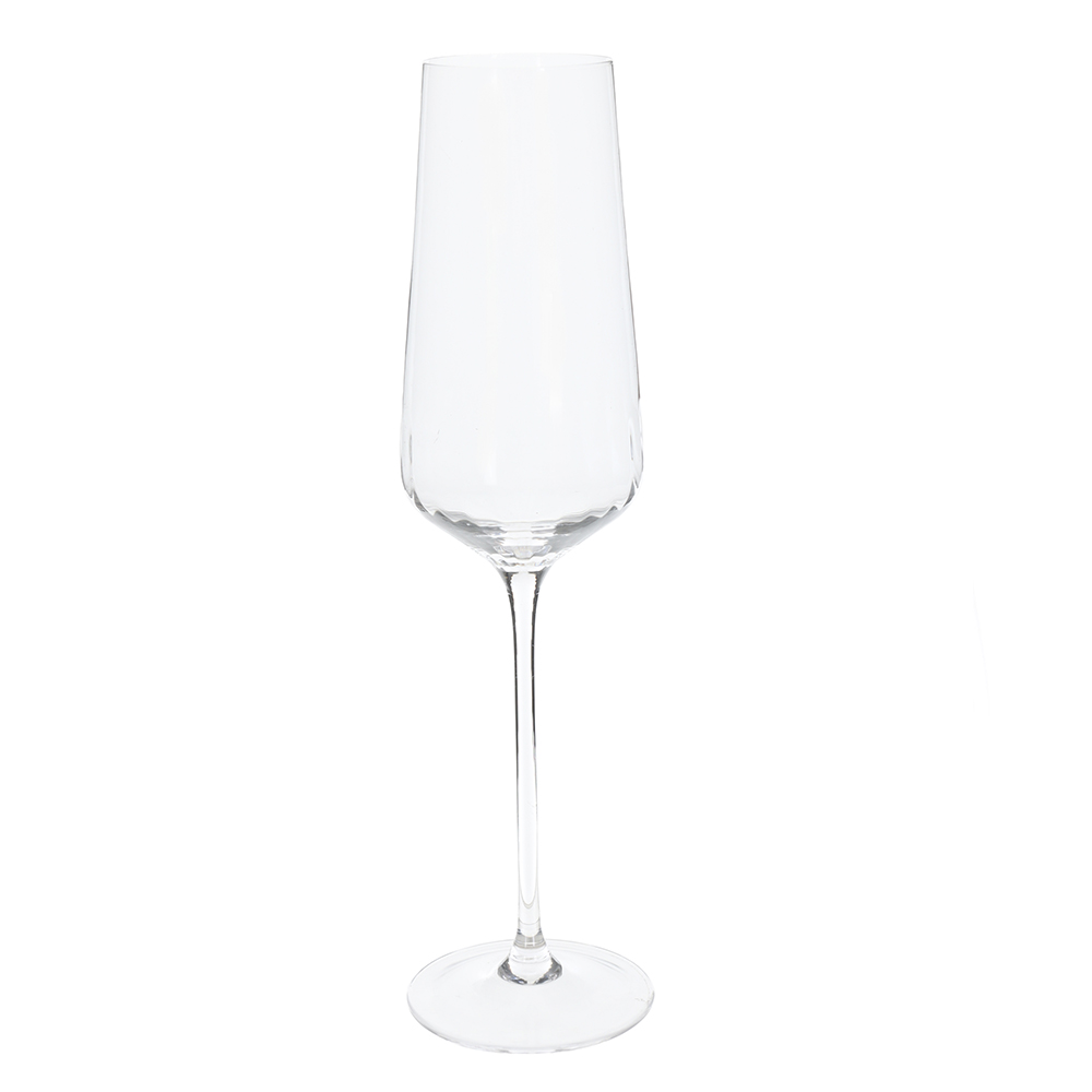 CJ TACAS CHAMPANHE 295ml 26X7cm C/4 PCS SIGNATURE (TRANSPARENTE)
