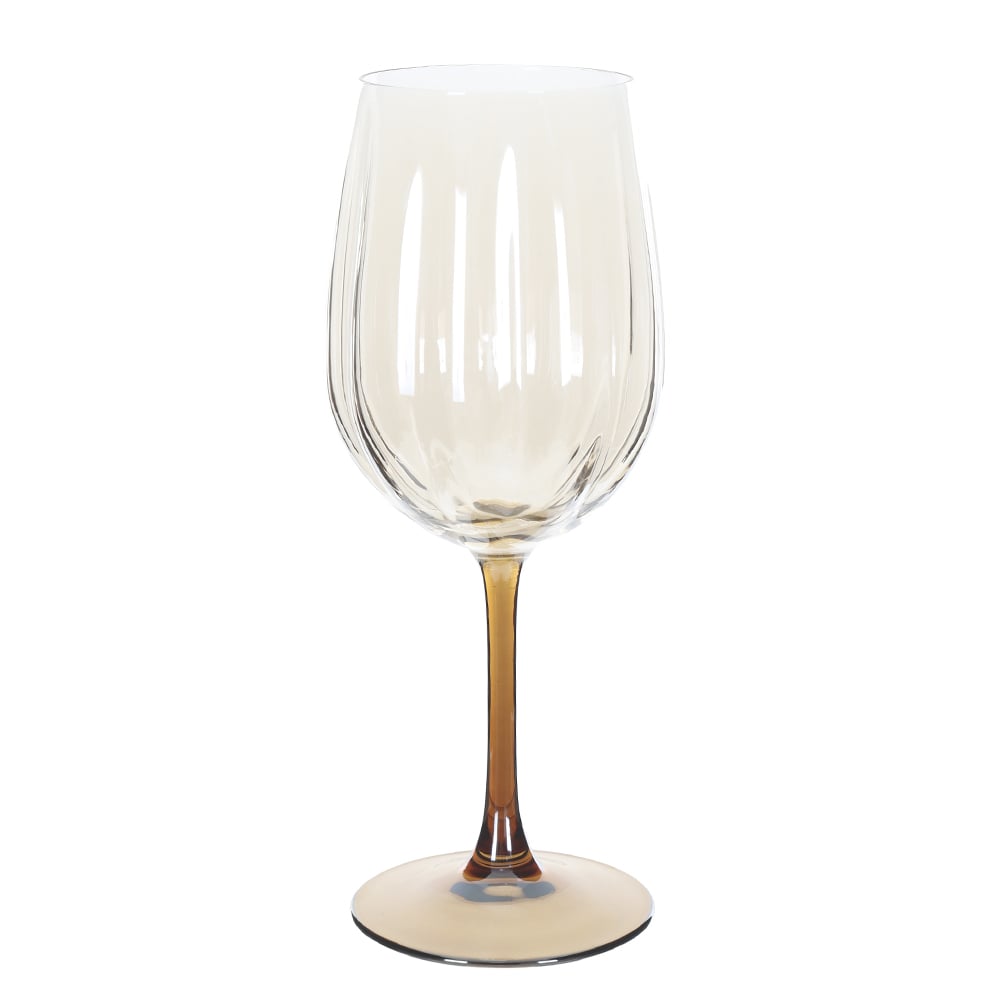 CJ TACAS VINHO BRANC 340ml 20,5X7,2cm C/6 PCS SOLAR (AMBAR)