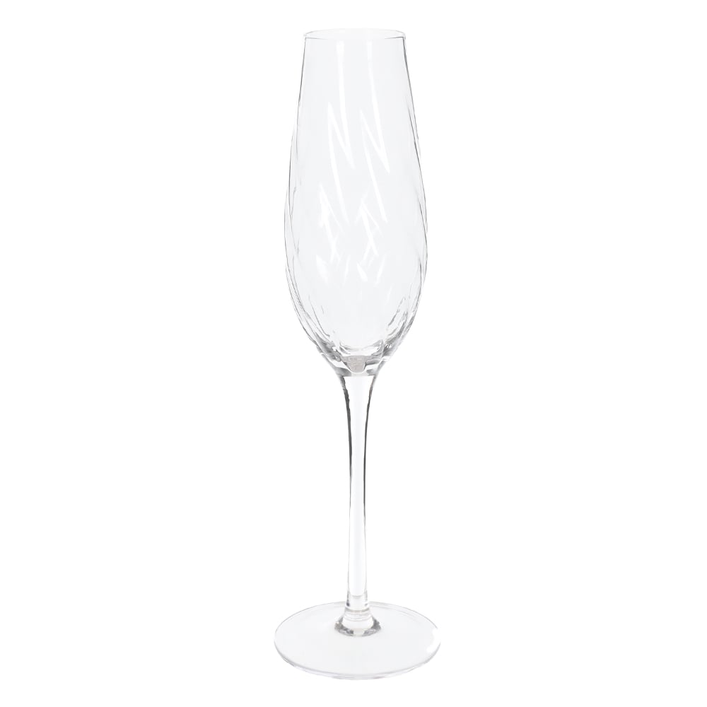 CJ TACAS CHAMPANHE 220ml 26X7cm C/6 PCS BOUTON (TRANSPARENTE)