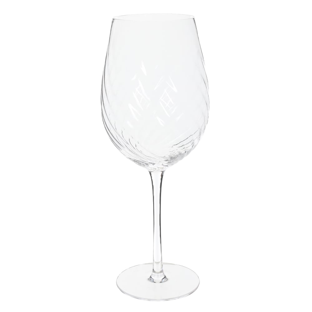 CJ TACAS VINHO TINTO 600ml 24,5X8cm C/6 PCS BOUTON (TRANSPARENTE)