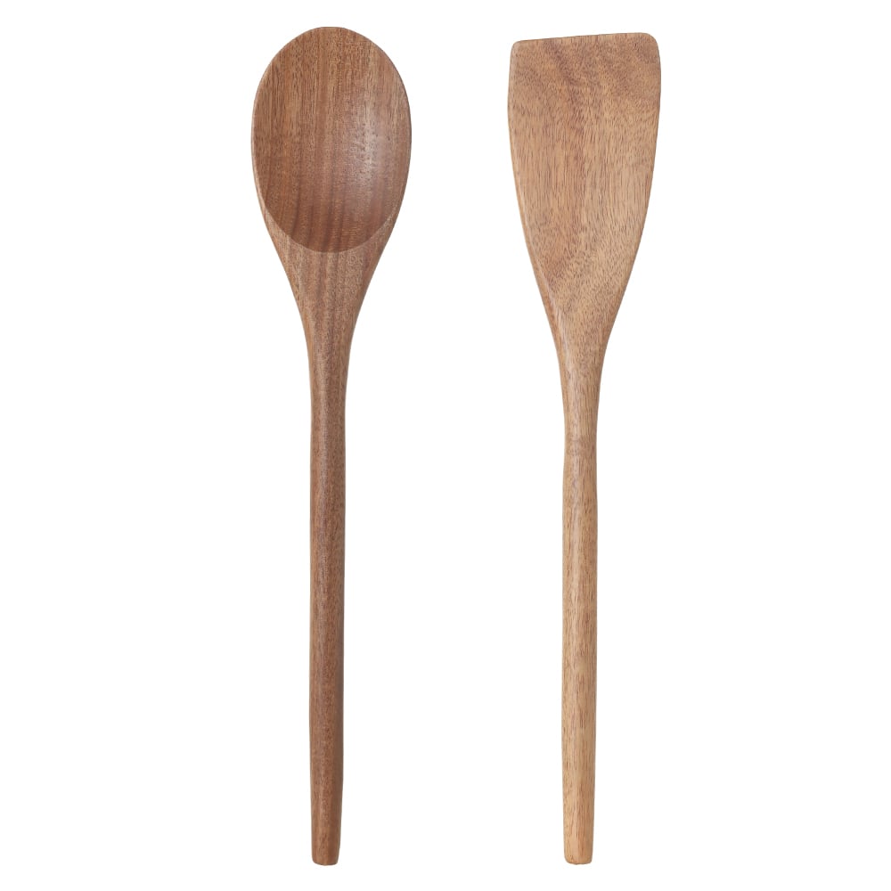 CJ UTENSILIOS MD ACACIA 6X32,5cm C/2 PCS (BEGE)