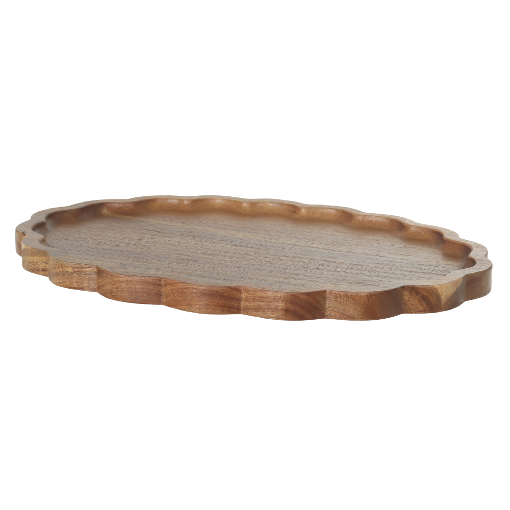 BANDEJA MD ACACIA 2X29X39,5cm ENCANTO (BEGE)